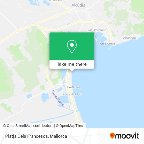 Platja Dels Francesos map