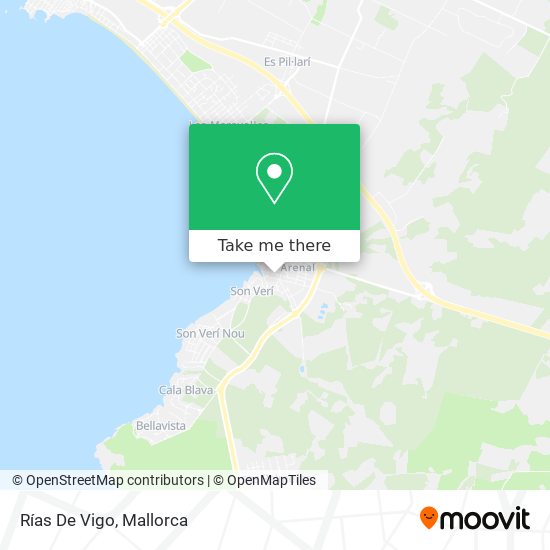 Rías De Vigo map