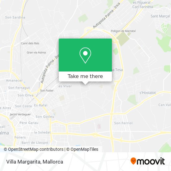 Villa Margarita map
