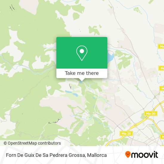 mapa Forn De Guix De Sa Pedrera Grossa