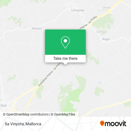 Sa Vinyota map