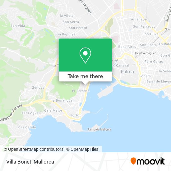 mapa Villa Bonet