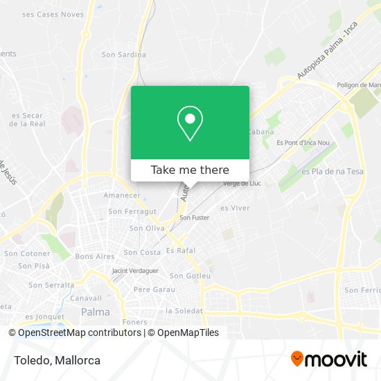 Toledo map