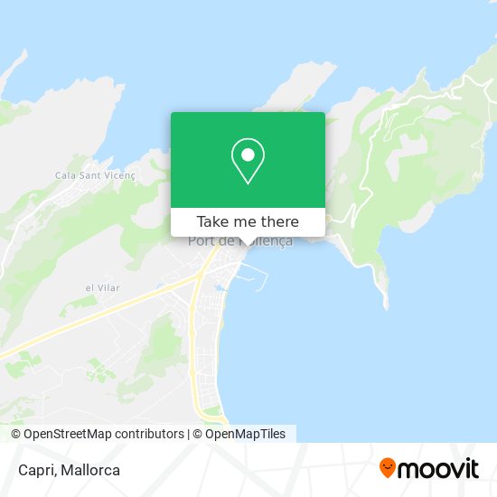 mapa Capri