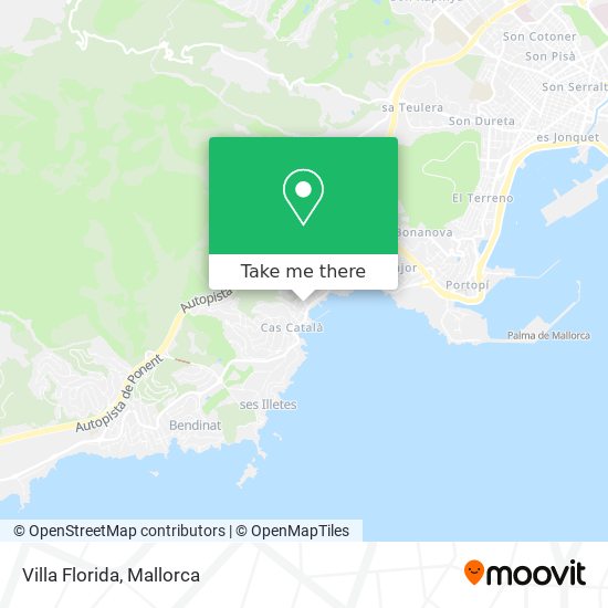 mapa Villa Florida