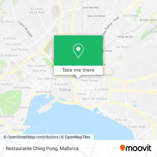 mapa Restaurante Ching Pong