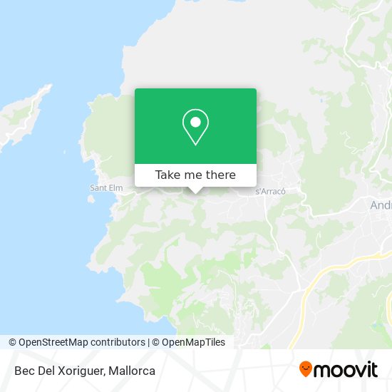 mapa Bec Del Xoriguer