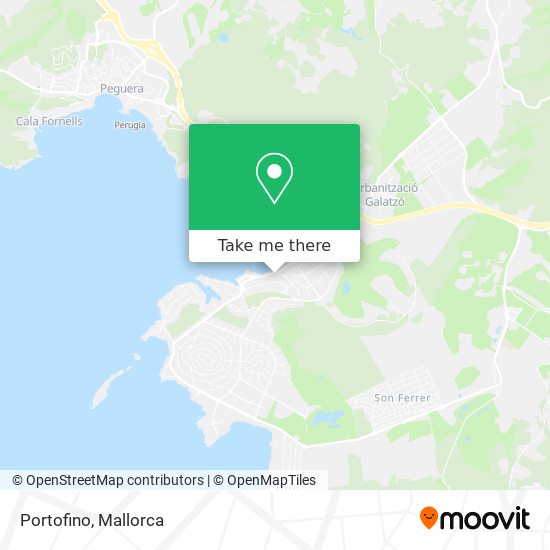 mapa Portofino
