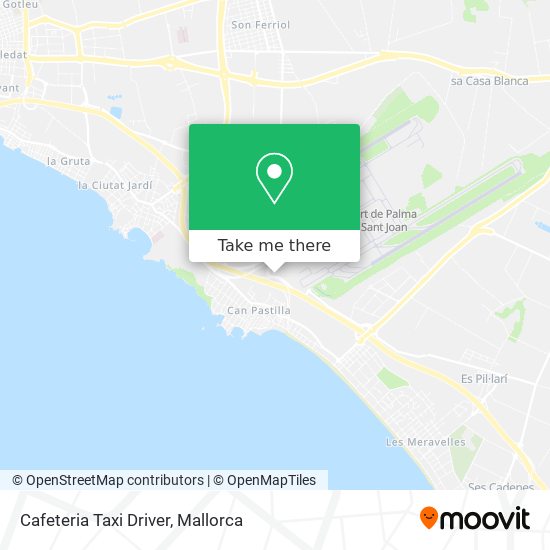 mapa Cafeteria Taxi Driver