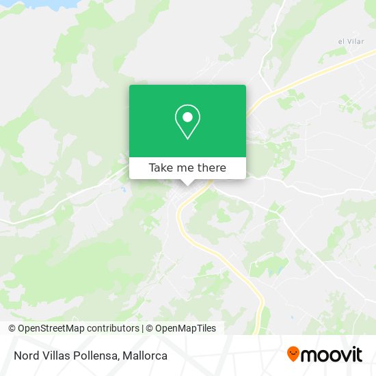 mapa Nord Villas Pollensa