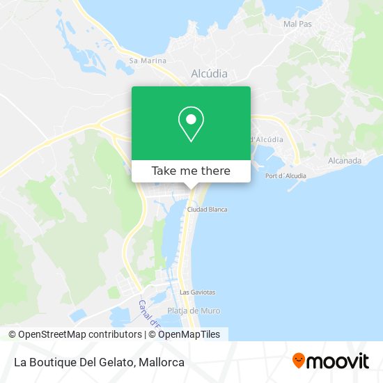 La Boutique Del Gelato map
