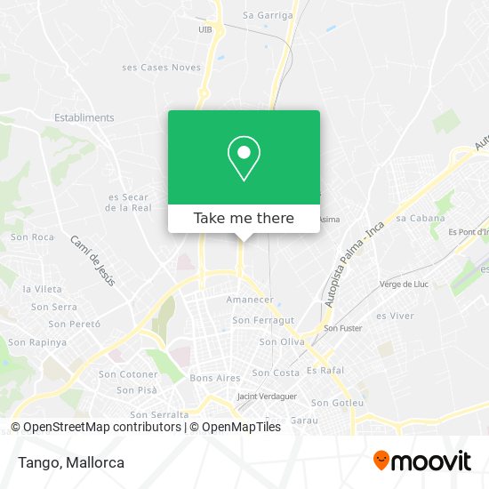 mapa Tango