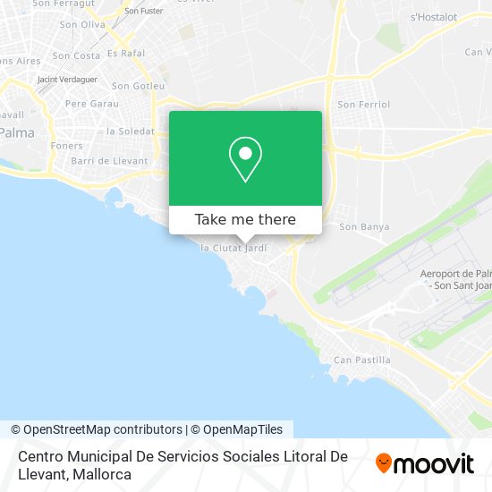 Centro Municipal De Servicios Sociales Litoral De Llevant map