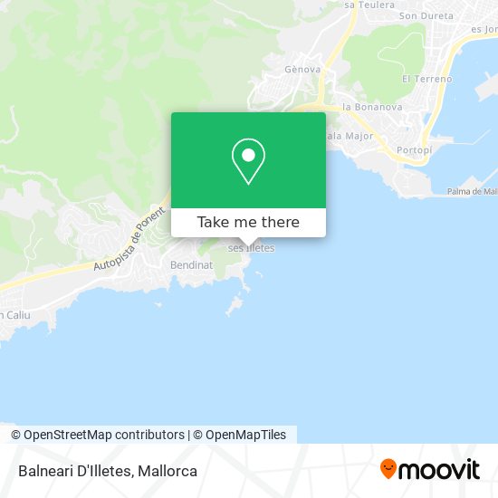 mapa Balneari D'Illetes