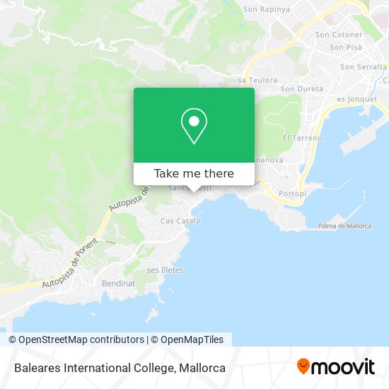 mapa Baleares International College