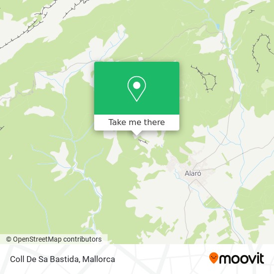 mapa Coll De Sa Bastida