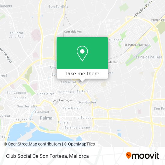 Club Social De Son Fortesa map