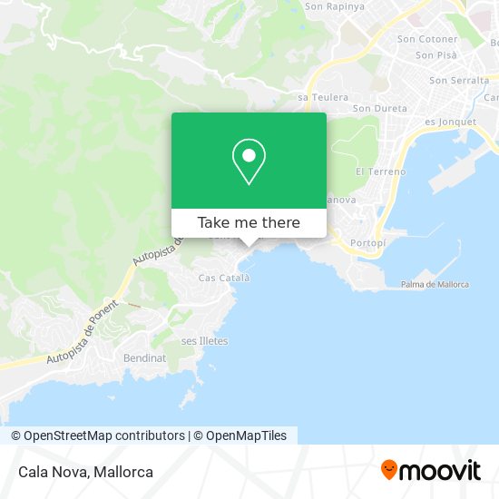 Cala Nova map