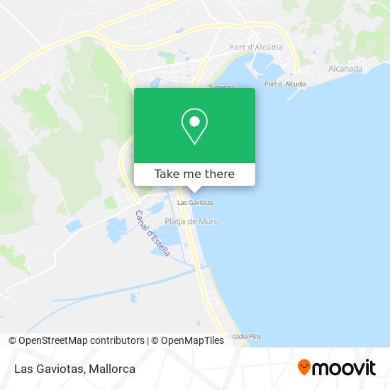 Las Gaviotas map