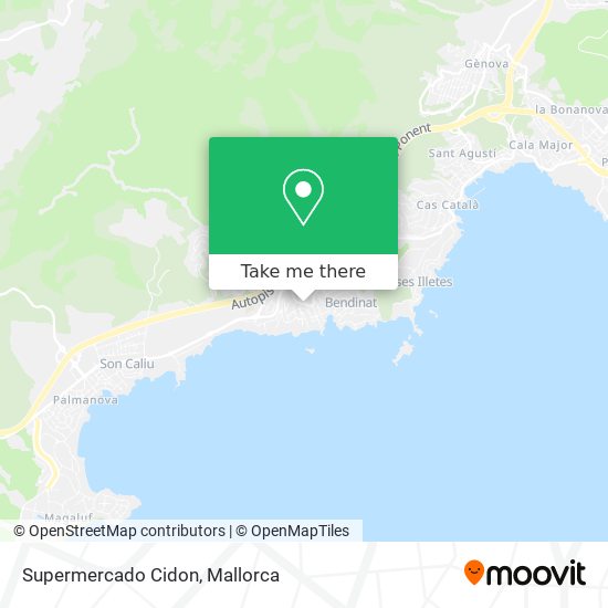 Supermercado Cidon map