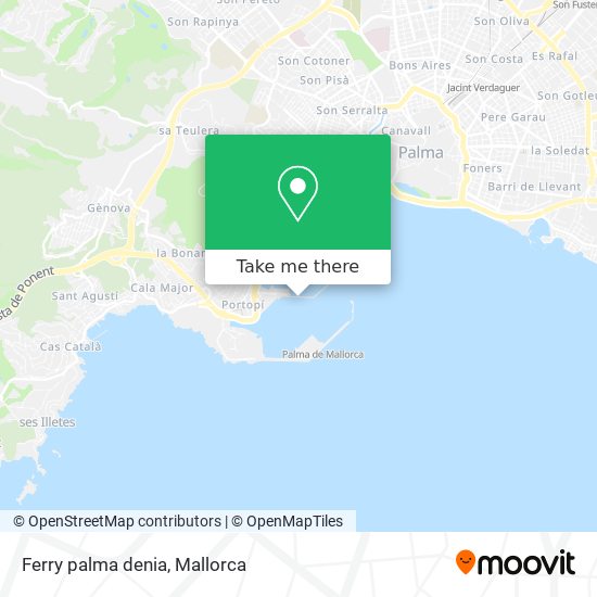 Ferry palma denia map