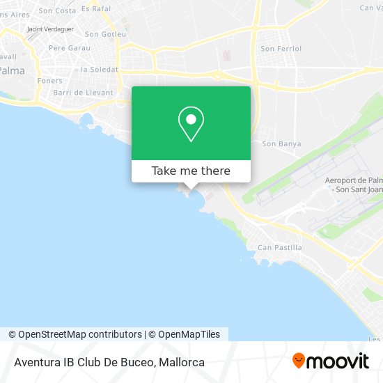 mapa Aventura IB Club De Buceo