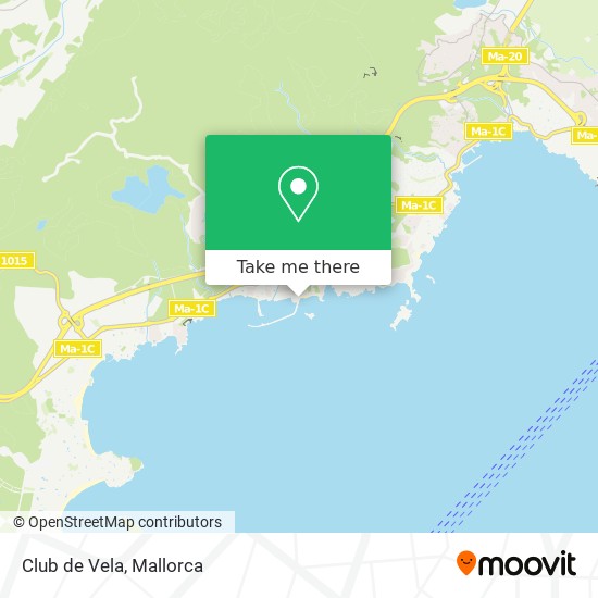 mapa Club de Vela