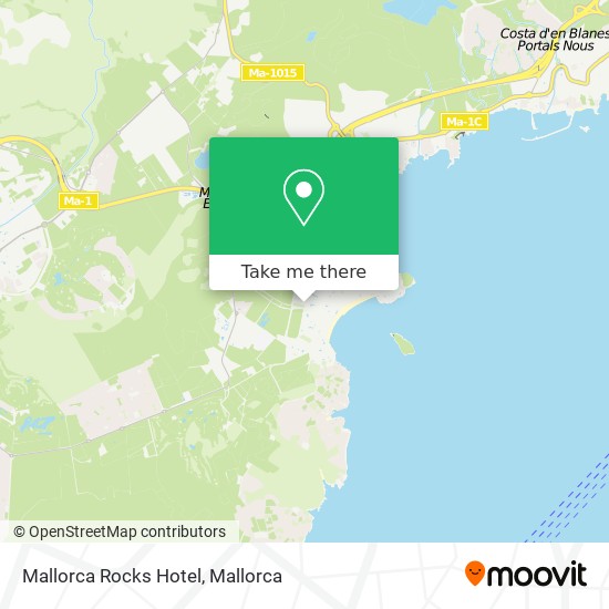 mapa Mallorca Rocks Hotel