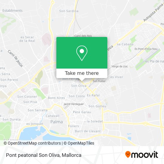 Pont peatonal Son Oliva map