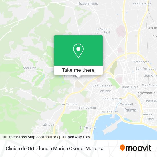 mapa Clínica de Ortodoncia Marina Osorio