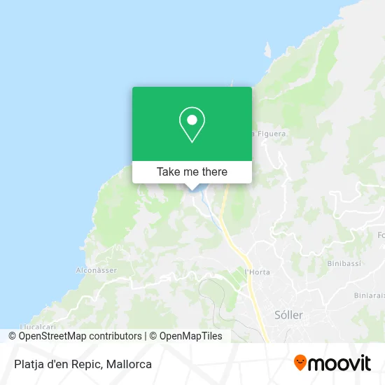 Platja d'en Repic map