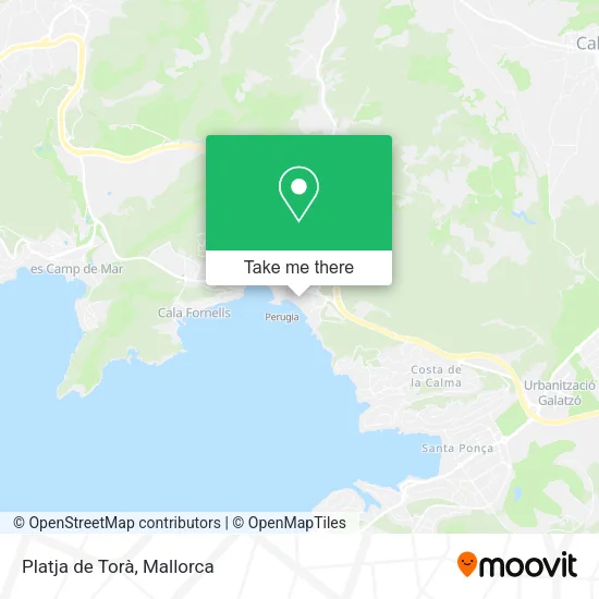 mapa Platja de Torà