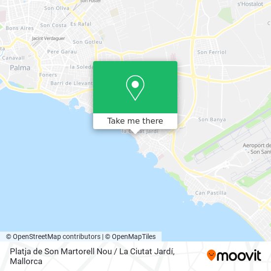 Platja de Son Martorell Nou / La Ciutat Jardí map