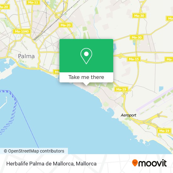 Herbalife Palma de Mallorca map