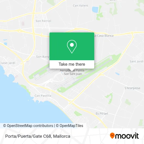 Porta/Puerta/Gate C68 map