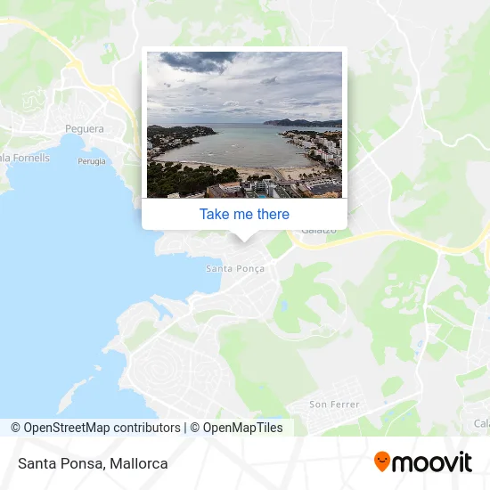 Santa Ponsa map