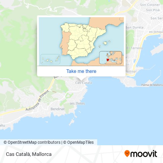 mapa Cas Català