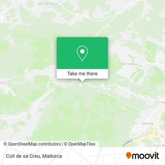 Coll de sa Creu map