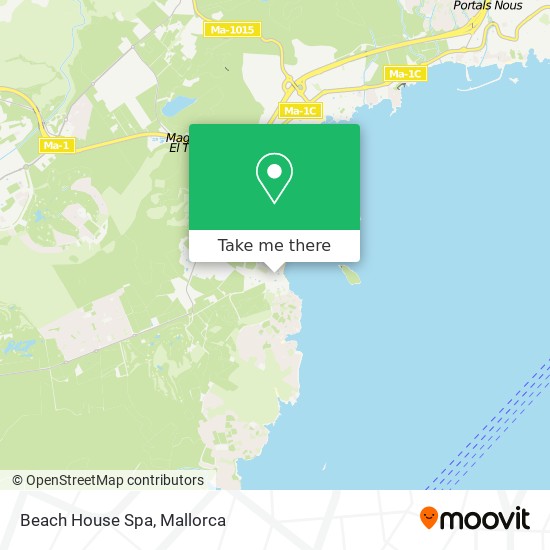 Beach House Spa map