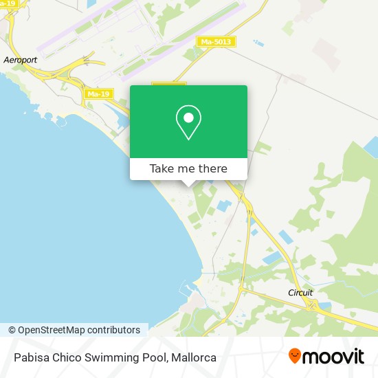 Pabisa Chico Swimming Pool map