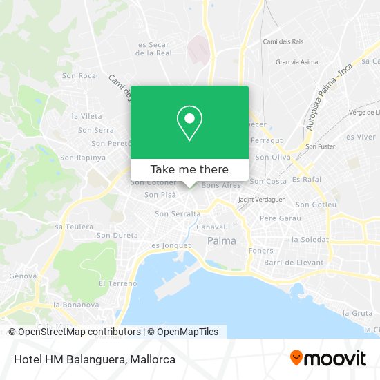 Hotel HM Balanguera map