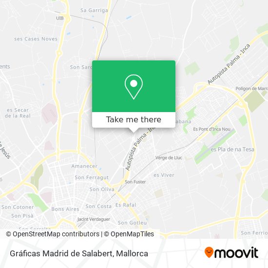 mapa Gráficas Madrid de Salabert