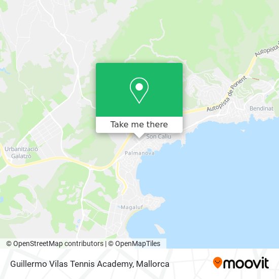 mapa Guillermo Vilas Tennis Academy