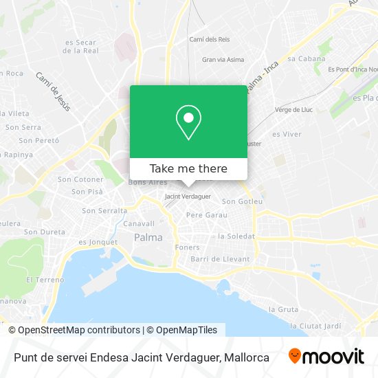 Punt de servei Endesa Jacint Verdaguer map