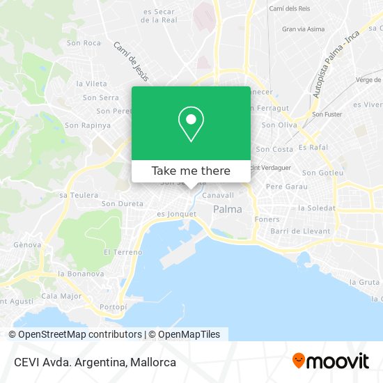 CEVI Avda. Argentina map