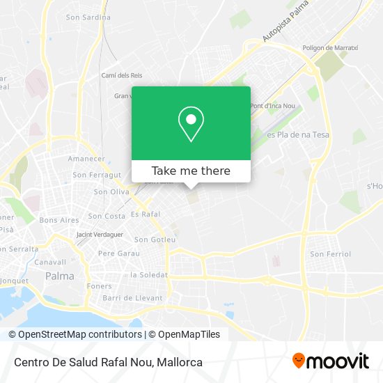 mapa Centro De Salud Rafal Nou