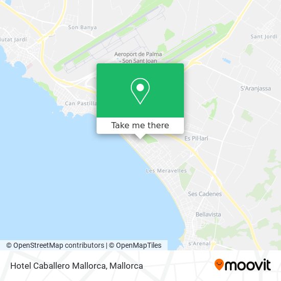 Hotel Caballero Mallorca map