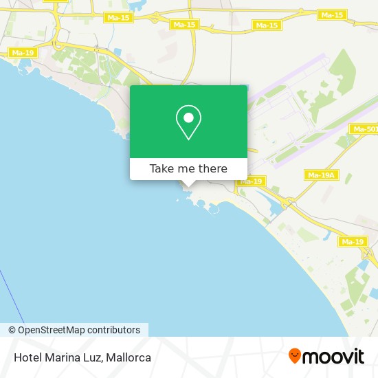 Hotel Marina Luz map
