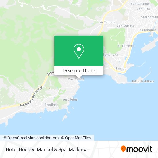 mapa Hotel Hospes Maricel & Spa