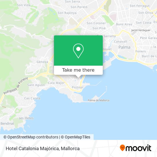 Hotel Catalonia Majórica map